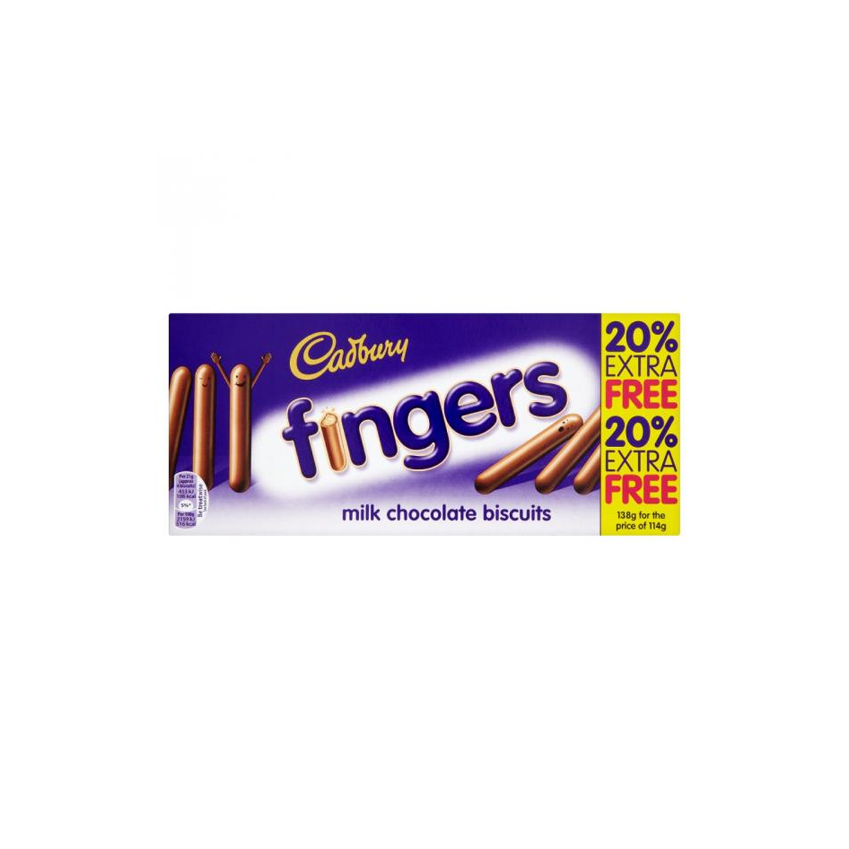 Cadbury Fingers Milk Chocolate Biscuits