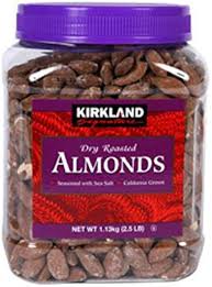 Kirkland Dry Roasted Almond Jar