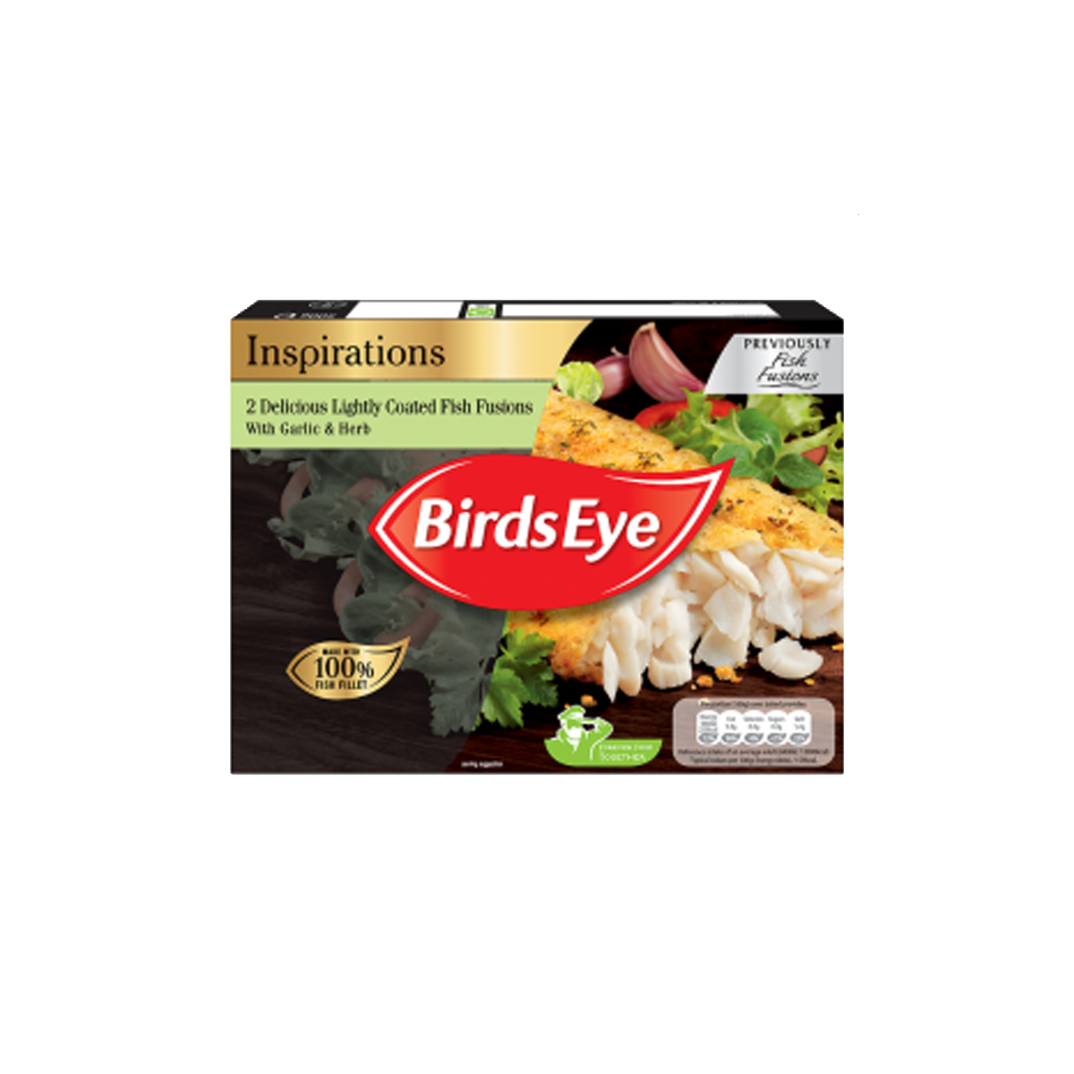 Birds Eye Fish Fillets Fusions 2's Garlic & Herb