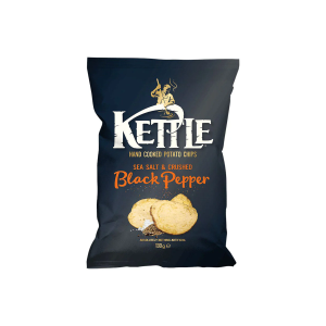 Kettle Hand Cooked Chips Sea Salt & Crushed Black