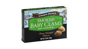 Crown Prince Baby Clams Smoked In Oil