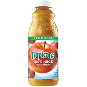 Tropicana 100% Juice Bottle Apple